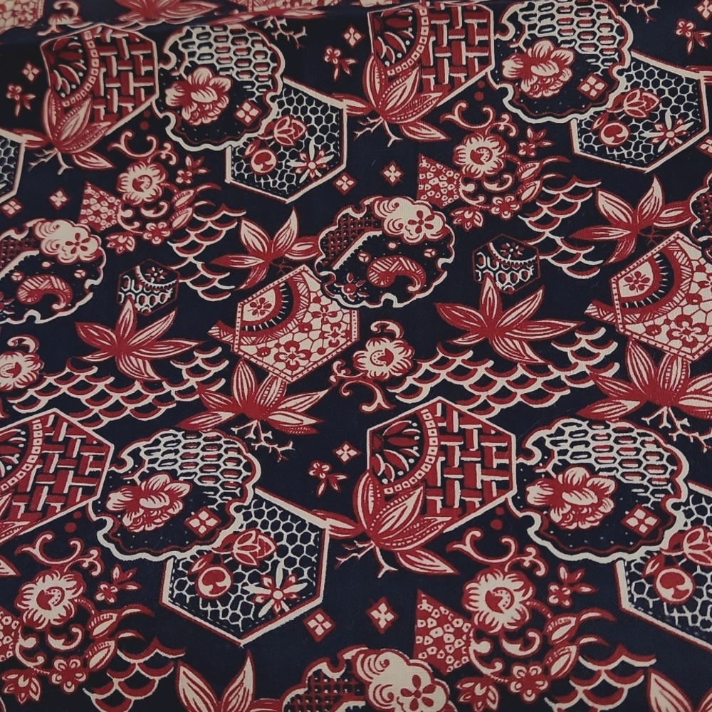 Vintage medium weight cotton fabric 2 yds X 44 inches - Picture 1 of 2